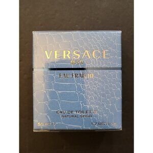 Versace Man Eau Fraiche 50ml/1.7oz Men's Eau de Toilette NIP NEW FACTORY SEALED